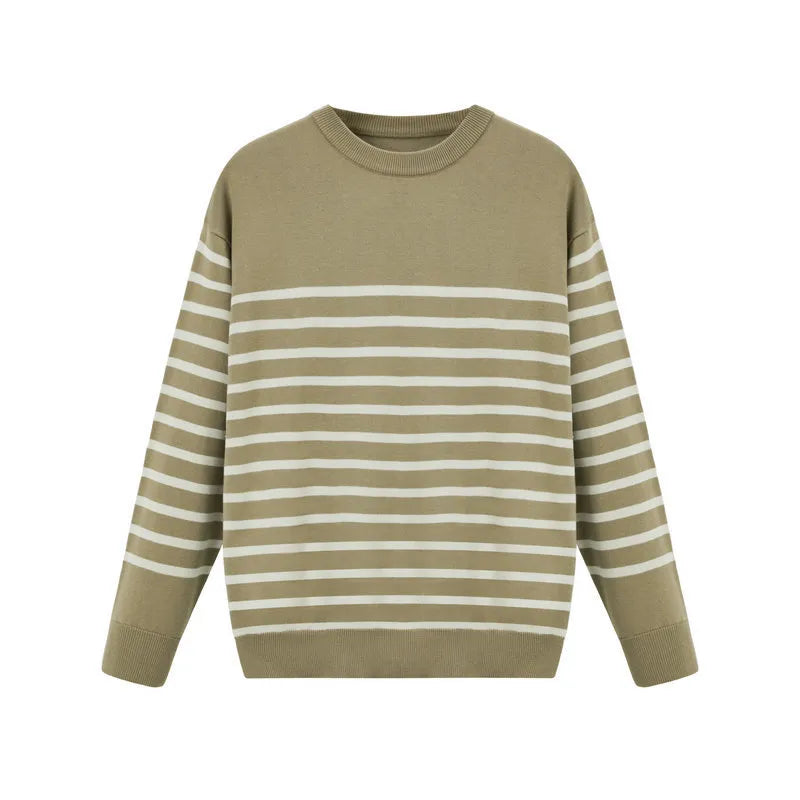 suéter masculino, suéter listrado masculino, suéter masculino em tricô, suéter de tricô premium, suéter listrado em tricô, suéter masculino elegante, suéter casual masculino, suéter masculino inverno, suéter masculino confortável, suéter masculino com listras, malha listrada masculina, roupa masculina de frio, suéter moderno masculino, suéter masculino para sobreposição, suéter com gola careca, suéter básico masculino, suéter versátil masculino, moda masculina outono inverno, suéter de malha listrado, suéte